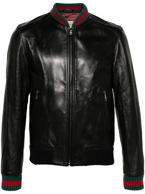 gucci diy leather jacket|Gucci original leather jacket.